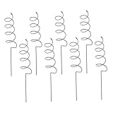 Toyvian 8 Stück Teiliges Spiral Pflanzenstützset Stabilem Metall Spiral Pflanzenstütze für Topfpflanzen Kletterpflanzen Gartengestell und Rankhilfe Leichter Pflanzendorn für Windschutz und