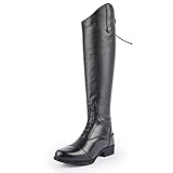 Shires Damen Moretta Gianna Lederreitstiefel (7 hoch), Schwarz, 40, Schwarz, 7