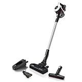 Bosch Akku-Staubsauger Unlimited 6 BCS611AM, kabelloser Handstaubsauger, beutellos, leicht, Hygiene-Filter, 10 Jahre Motorgarantie, hohe Saugleistung, Lange Laufzeit, alle Bodenarten, weiß