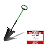 Hammersmith RayzerShovel – Spaten mit Wurzelsäge für Harte, steinige Böden - Breite Trittkante – Gartenspaten – Gärtnerspaten mit Soft-Touch-Griff - Gartenschaufel