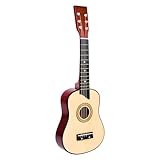 small foot Gitarre 'Natur' aus Holz, mit sechs Nylonsaiten und Plektron, geeignet für Kinder ab 3 Jahren, 3307