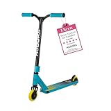 HUDORA Stunt Scooter Kinder - Hochwertiger Stunt Roller für Kinder von 6 - 10 Jahren I Robuster Freestyle Scooter mit 360°-BMX-Lenkung - Kindgerechter Trick Roller für bis zu 100 kg