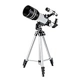 Teleskop Teleskop Teleskop kompakt und tragbar 70 mm Blende 300 mm astronomisches Refraktionsteleskop mit Smartphone -Adapterstativ -Handeleskop Teleskop