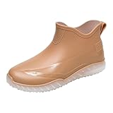 Warehouse Deal Herren Stiefeletten Gummistiefel Regenstiefel Wasserdicht Gartenschuhe Boots Rutschfest Leichte Unisex Erwachsene Arbeitsschuhe Outdoor Reitstiefeletten Regenschuhe