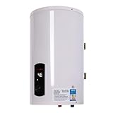 SOLOCJNL 50L Elektrospeicher Warmwasserspeicher, 220V 2000W Elektroboiler Horizontal Durchlauferhitzer Boiler mit LED-Bildschirm 25-75℃ Warmwasserboilerfür Küche Garten Bad Wohnwagen