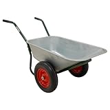 2-Rad Schubkarre Gartenschubkarre Schiebkarre Gartenkarre 100l 160kg (Metall | Kunststoff/Luftrad | PU-Rad) (Kunststoff | Luftrad) (Metallwanne + PU Räder) Nach Auswahl