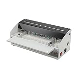 Lfhelper Rillmaschine 460 mm Papier Falzmaschine Elektrische Nutmaschine Papier Creasing Maschine Einstellbare Bürobedarf und Schreibwaren mit Rundpresstechnik für Dateien Karten Papier 220V 18 Zoll