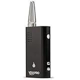 Flowermate Mini V5 Pro Vaporizer, Verdampfer Black mit Borosilikatglas-Mundstück und und Kräuterkammer, Vaporisator, Inhalator, 1800 mAh Akku, inkl. Zubehör, geeignet für Kräuter und Öl