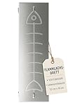 SOUK ONE Flammlachsbrett Flammlachshalter Edelstahl mit Schienen (Lebensmittelecht V2A AISI 304) Rostfrei, Verstellbare Halterung 180° drehbar, Perfekt für Feuerschalen (Lieferung ohne Feuerschale)