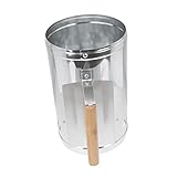 SEWOART 1 Stück BBQ-Carbon-Fass Outdoor Grill zeichenkohle grillwerkzeug grillkoffer holzgrillkohle für Grill anzündkamin Holzkohlegrill Camping-Feuerstarter Holzkohlefass Aluminium Silver