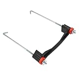 Funien Battery Hold Down Kit, Universal Cruslhee mit 10 Zoll J Bolzen, Halter für 55AH, 60AH, 68AH, 70AH, 72AH, 85AH, 100AH Batterien, aus Aluminiumlegierung und Gummi Material, Stabil