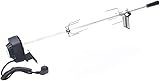vinnyooc Edelstahl Grillspieß Set 4W Drehspieß Spirit 360° Drehbarer Winkel Drehspieß Grill 8kg Belastbarkeit Drehspiess mit Motor für Gasgrill Grillspieße Edelstahl