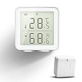 NOTSEK WiFi Digitales Hygrometer für den Innenbereich Kompatibel mit Alexa Smart Life Kabelloser Feuchtigkeitssensor Smarter Feuchtigkeitsmesser WiFi-Thermometer