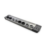OEHLBACH Powersocket 907 MKII - Hochwertige HiFi-Netzleiste mit Filterung und Überspannungsschutz (2 USB Slots - USB-C 65W Power Lader und USB-A Buchse) - Gebürstetes Aluminium
