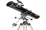 SkyWatcher Newton Teleskop 114/900 mit EQ1 Äquatorialhalterung, Schwarz