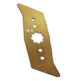 14 Vertikutierer Messer für WOLF - Garten Elektro - Vertikutierer UV 32 EL