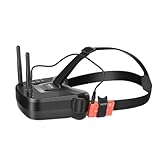 Knoruley VR009 Dual Reception FPV-Brille mit 5,8G 40-Kanälen, 3-HD-DVR-Display - Perfekt für Kameradrohnen & RC-Aktivitäten