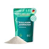 Viktilabs© - 100% reines Kollagen Hydrolysat aus Grasfütterung | Collagen Pulver mit 18 Aminosäuren | Kollagen Typ 1, 2 & 3 | Ohne Koffein | Kollagen Pulver laborgeprüft | Kollagenpulver 500g