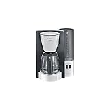 Bosch Filterkaffeemaschine ComfortLine TKA6A041, Aroma+, Aromaschutz-Glaskanne 1,25 L, Für 10-15 Tassen, Abnehmbarer Wassertank, Tropfstopp, Schwenkbarer Filterträger, Kabelstaufach, 1200 W, WeiÃŸ