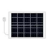 Jrpzcv 8W Solarmodul mit Verlängerungskabel IP65 Wasserdicht für Kamera Sicherheitskamera Outdoor