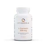 vitaworld L-Carnosin 500 mg, hochdosierte Aminosäure, vegan, 100 Kapseln