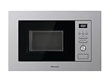 Hisense BIM320G41X Einbau-Mikrowelle, 1000 W, 20 l, Höhe 38,8 cm x Breite 59,5 cm, Farbe Edelstahl, 5 Leistungsstufen, 15 voreingestellte Programme, Grill Combo, Auftauen nach Zeit oder Gewicht