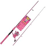 Flashi Kids Angel Combo | Spinnrute | Kinder Angel Set | Blinkrolle, Rute & Tacklebox mit Ködern | Blau & Pink | Das perfekte Spinnset für kleine Angler – Fishdream Flashi Kids (Pink)