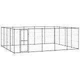innen Kamera,Hunde käfig,hundebox Trixie,Outdoor-Hundezwinger Stahl 24,2 m²Entworfen für Garten und Terrasse.