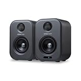AIYIMA S400 Bücherregal-Lautsprecher - 7,6 cm (3 Zoll) 80 W Hochleistungs-HiFi-BT-Stereo-Aktiv-Lautsprecher, USB-TV-Sound für Heimkino