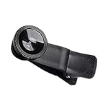 Banziaju Telefon Fisheye Objektiv 3 In1 Weitwinkel Fischauge Makrolinsen Clip-on Universal Lens Black Linsen