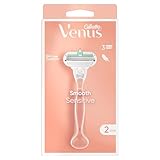Gillette Venus Smooth Sensitive Rasierer mit 2 Ersatzköpfen