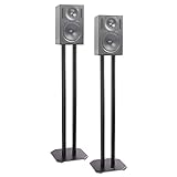 Duronic SPS1022 80 Lautsprecherständer | 80 cm hoher Ständer für Lautsprecher und Boxen bis 5 kg | 2er-Set Universal Boxenständer aus Metall | HiFi Monitor Stative | Heimkino Surround Sound
