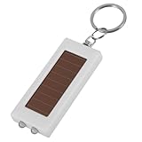 Sosoport Solarbetriebene Tragbare Mini LED Taschenlampe mit Schlüsselanhänger Robuste Helle Notfallleuchte für Camping Wandern und Alltag Wiederaufladbare Kompakte Schlüsselringlampe