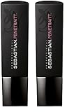 SEBASTIAN PROFESSIONAL PENETRAITT – reparierendes Shampoo (250 ml) – pflegendes Haarshampoo für chemisch behandelte, stark geschädigte Haare – kräftigt und regeneriert (Packung mit 2)