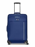 CHECK.IN Sevilla M Weichschalen Koffer Groß, 4-Rollen mit Arretierbarem Griff, Adressschild, Zahlenschloss, Reißverschlussfach, 41cm x 27cm x 64cm, Gewicht: 3.2kg, Polyester, Koffer Organizer