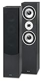 Fenton SHFT60B - HiFi Lautsprecher Tower Speaker, 500 Watt TV Soundanlage, 2X 6,5 Zoll Stereo 3-Wege Säulenlautsprecher Set, Heimkino Lautsprecher, für Surroundsystem, Säulen Lautsprecher