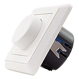 REV PrimaLuxe Dimmer - Lichtschalter für LED Lampen 5-100W und Glühlampen 25-300W, weiss