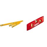 STABILA CLASSIC SET 70, 3-teiliges Wasserwaagen-Set: 100 cm, 60 cm, 40 cm, leichtes Alu-Profil, Made in Germany, Gelb & SOLA Torpedo-Wasserwaage PTM 5 mit Magnetstreifen