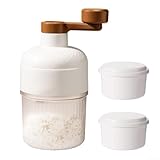 Rasierte Eismaschine Manuelles Design mit Eiswürfelvorbereitung für Slushies, Schneekegel und mehr (Ice Crusher+Ice Tray)