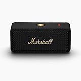 Marshall Emberton II Bluetooth Tragbarer Lautsprecher, Kabelloser, Wasserabweisend - Schwarz und Messing