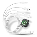 SUNNIFLY 4 in 2 Multifunktionales Ladekabel für Apple Watch Ladekabel, USB-C und Ladekabel für iPhone, kompatibel mit iPhone, iWatch und Android-Smartphones (Länge 1,2 m)