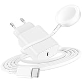 Apple Watch Ladekabel Original USB C für iWatch, 20W Ladegerät PD Schnellladegerät mit Magnet Kabel für Apple Watch Series 10/9/8/7/6/SE/5/4/3/Ultra