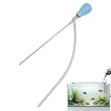 Aquarium-Reinigungswerkzeuge – Manuelle Aquarium-Steinreiniger-Werkzeuge – Kiesreinigungsstrohhalm, Pipetten-Saugnapf-Tropfer für Salzwasser und Süßwasser