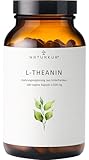 Naturkur® L-Theanin 500mg - 180 Kapseln im Apothekerglas - Vegan, laborgeprüft, ohne Zusatzstoffe, in Handarbeit hergestellt in Unterfranken