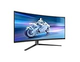 Philips Evnia 34M2C6500-34 Zoll WQHD OLED Curved Monitor, 175 Hz, 0,03 ms, FreeSync Premium Pro, G-Sync comp., HDR400 (3440x1440, 2X HDMI, DisplayPort, USB Hub) dunkel grau