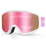 Findway Skibrille, Snowboard Brille für Brillenträger Herren Damen Erwachsene Jugendliche, OTG, UV-Schutz Kompatibler Helm, Anti Fog Erwachsene Ski Goggles für Skifahren/Skaten/Schneemobil