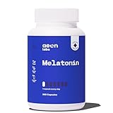 AEON LABS® Melatonin - 0,5 mg bioaktives Melatonin pro Tagesdosis - 365 Kapseln - Hochdosiert, vegan und laborgeprüft