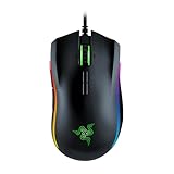 Razer Mamba Elite - Kabelgebundene Gaming Maus mit Chroma RGB Beleuchtung für PC / Mac (Optischer 5G-Sensor, mechanische Switches, 9 programmierbare Tasten) Schwarz