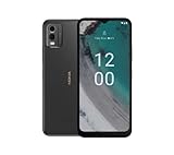 Nokia C32 6,5' Smartphone mit 3 Tagen Akkulaufzeit, 50/8MP Kameras, IP52 Zertifiziert, 3/64 GB Speicher, seitlicher Fingerabdrucksensor und Gesichtserkennung, Android 13 - Grau