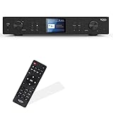 Internetradio XORO HFT 440 mit DAB+ und UKW-Empfang zur Erweiterung Einer HiFi Anlage, 2,4 GHz WLAN, Bluetooth, SpotifyConnect, Musik Streaming per UPnP